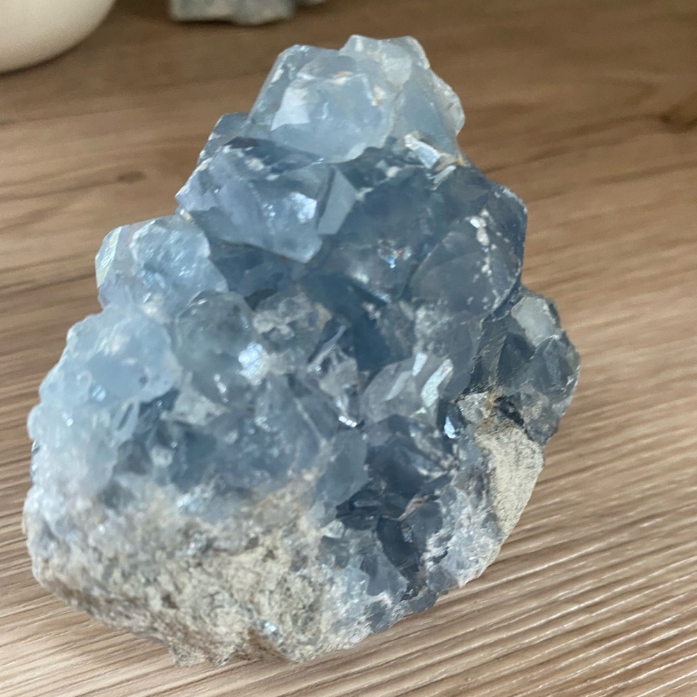 Celestite: Gorgeous Sky Blue Raw Natural Stone.